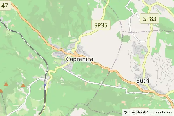 Mapa Capranica