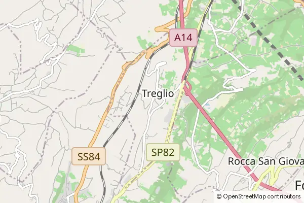 Mapa Treglio