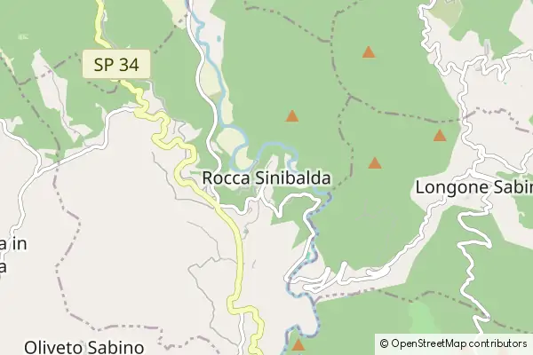 Mapa Rocca Sinibalda