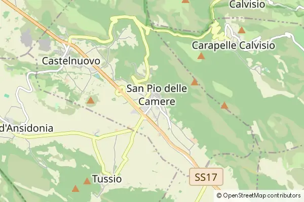 Mapa San Pio delle Camere