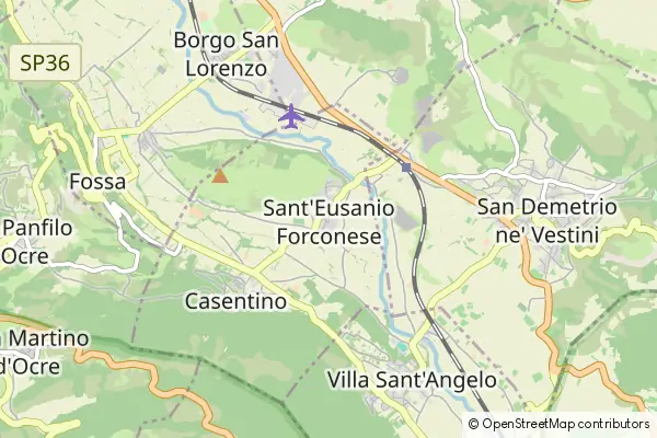 Mapa Sant'Eusanio Forconese