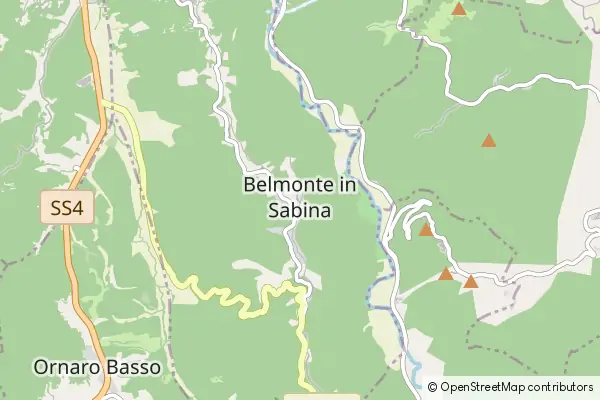 Mapa Belmonte in Sabina