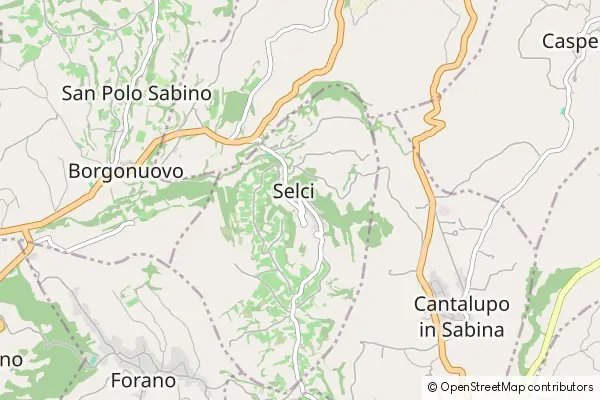 Mapa Selci