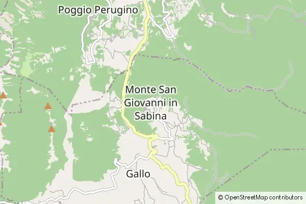 Mapa Monte San Giovanni in Sabina