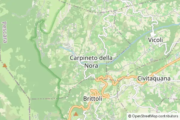 Mapa Carpineto della Nora