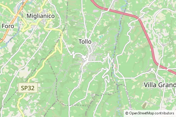 Mapa Tollo