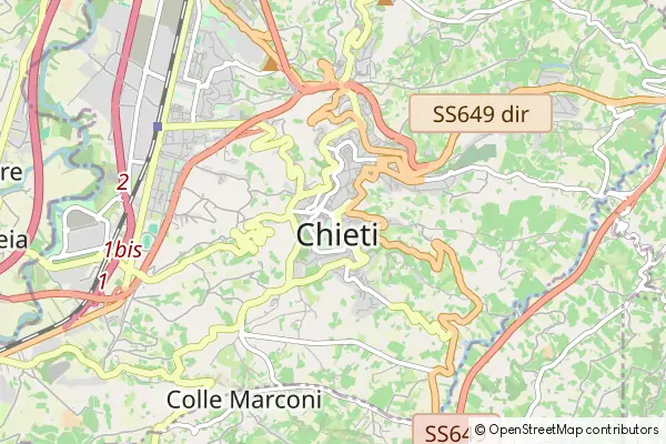 Mapa Chieti