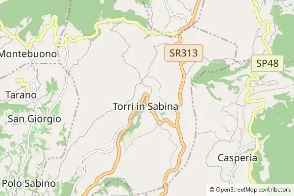 Mapa Torri in Sabina