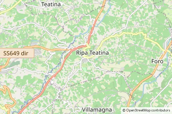 Mapa Ripa Teatina