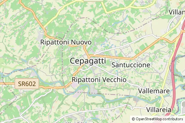 Mapa Cepagatti