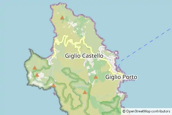 Mapa Isola del Giglio