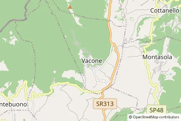 Mapa Vacone