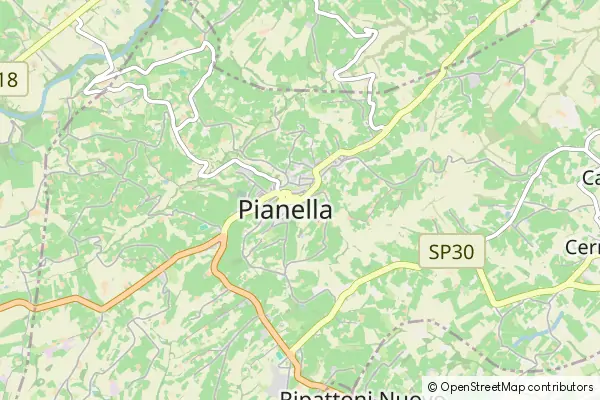 Mapa Pianella