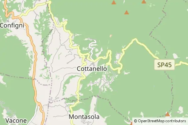 Mapa Cottanello