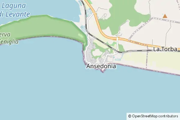 Mapa Ansedonia