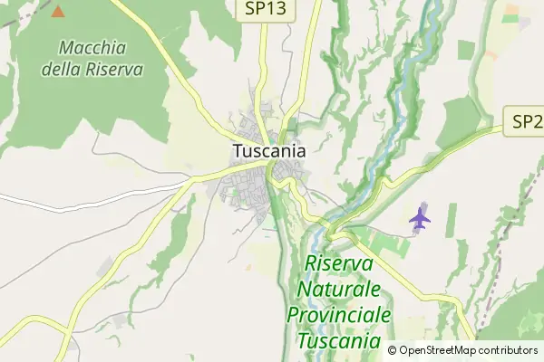 Mapa Tuscania