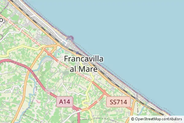 Mapa Francavilla al Mare