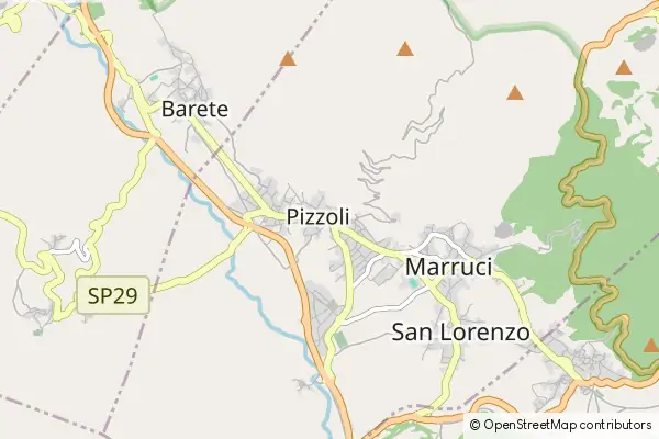 Mapa Pizzoli