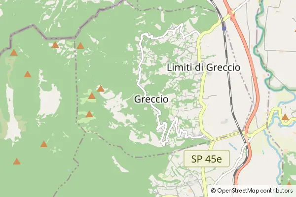 Mapa Greccio