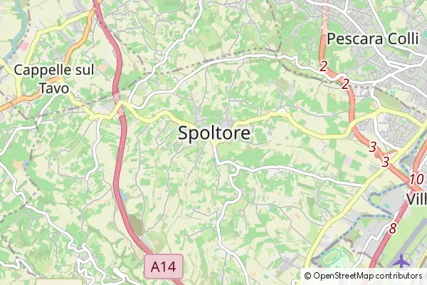 Mapa Spoltore