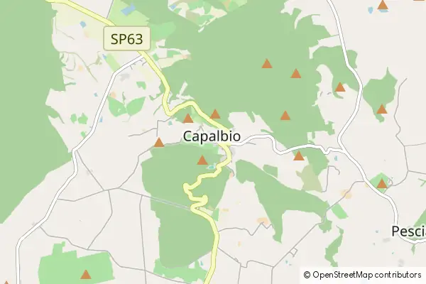 Mapa Capalbio