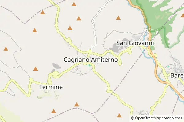 Mapa Cagnano Amiterno