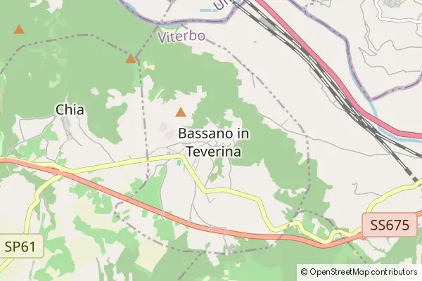 Mapa Bassano in Teverina