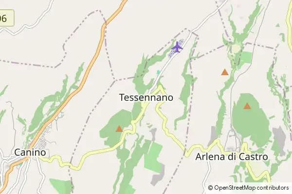 Mapa Tessennano