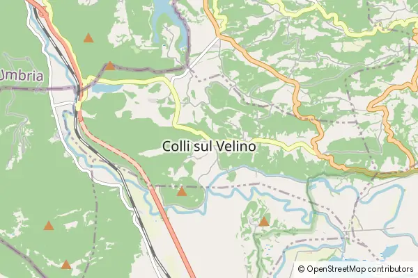 Mapa Colli sul Velino