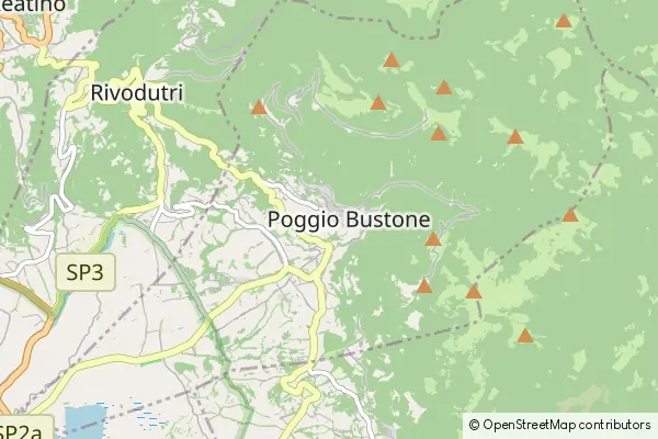 Mapa Poggio Bustone