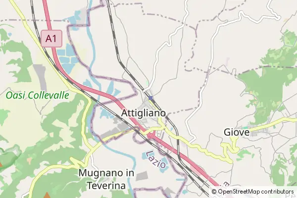 Mapa Attigliano