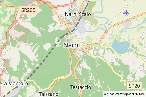 Mapa Narni