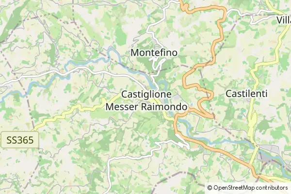 Mapa Castiglione Messer Raimondo