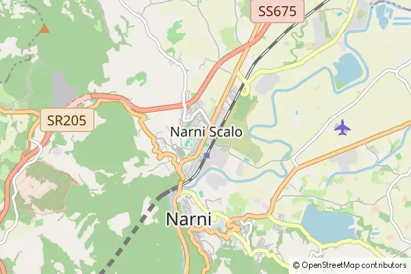 Mapa Narni Scalo