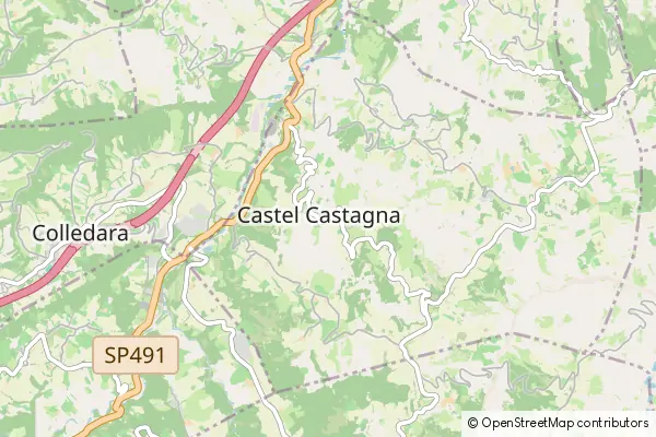 Mapa Castel Castagna