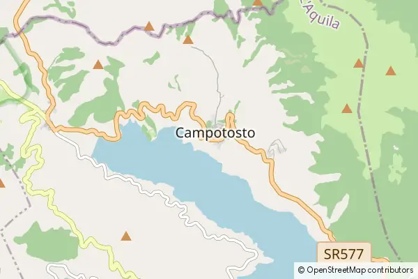 Mapa Campotosto