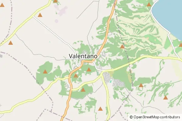 Mapa Valentano