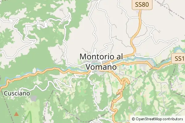 Mapa Montorio al Vomano