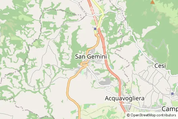 Mapa San Gemini