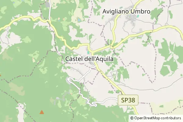 Mapa Castel dell’Aquila