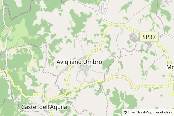 Mapa Avigliano Umbro