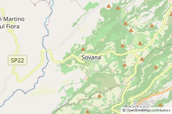 Mapa Sovana