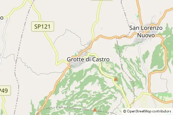 Mapa Grotte di Castro