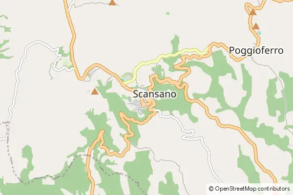 Mapa Scansano