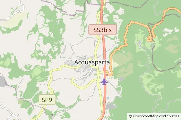 Mapa Acquasparta