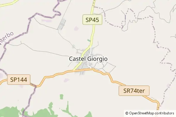 Mapa Castel Giorgio