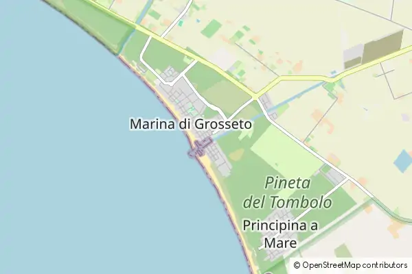 Mapa Marina di Grosseto