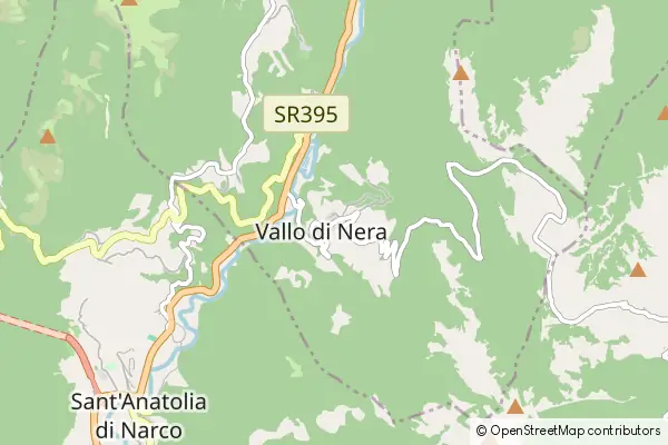 Mapa Vallo di Nera