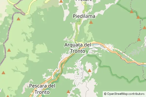 Mapa Arquata del Tronto