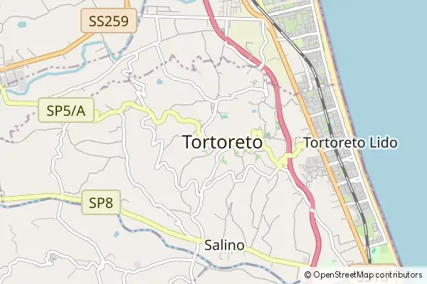 Mapa Tortoreto